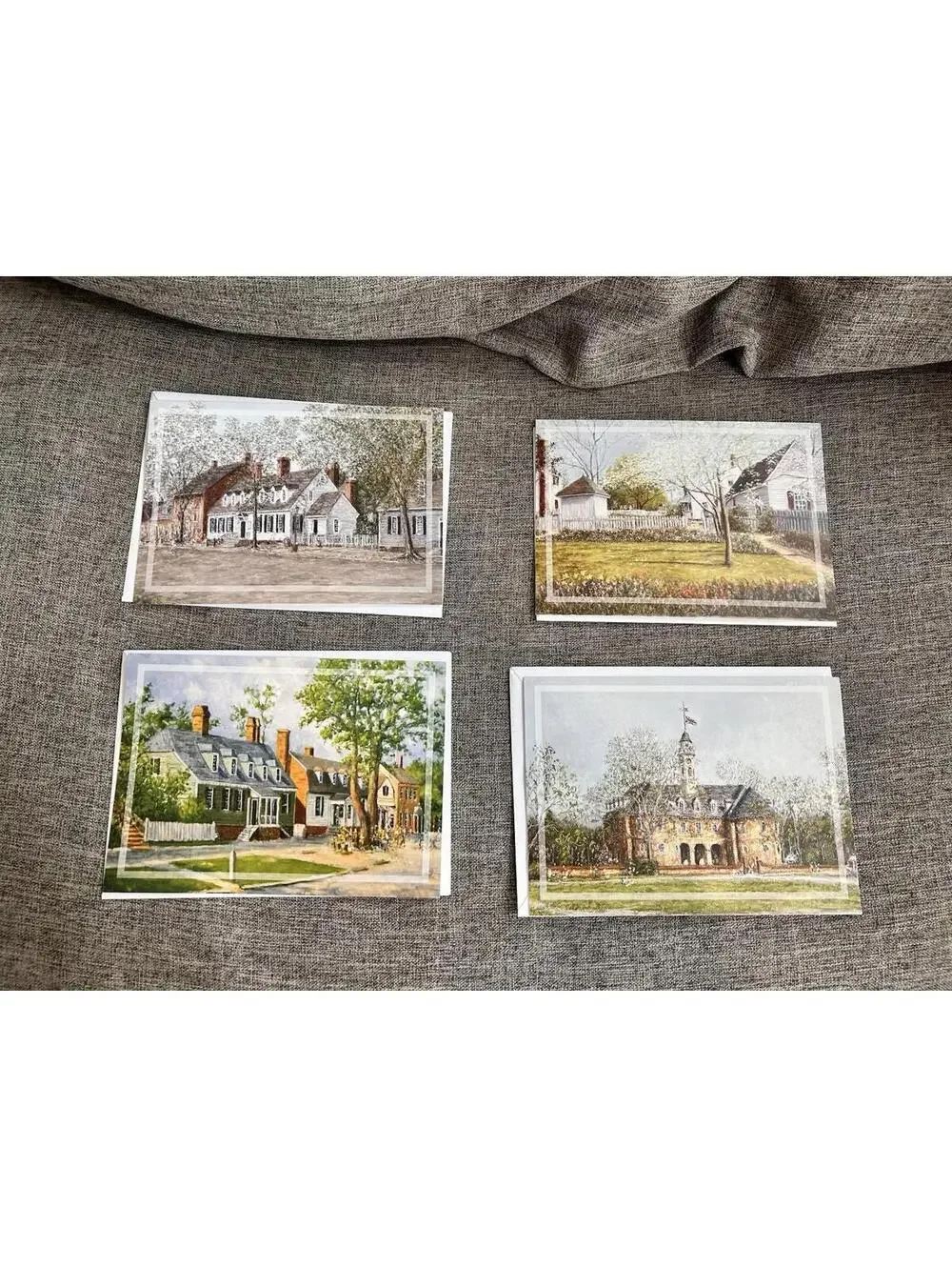 Colonial Williamsburg Blank Greeting Cards 4 Designs With Envelopes